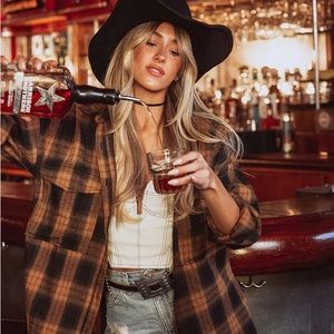 NWOT Fireside Mocha Flannel (Neutral, Fall, Autumn, Transition, Layer, Layering)